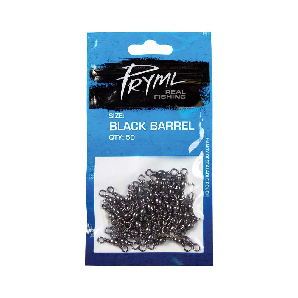Pryml Black Barrel Swivel 50 Pack