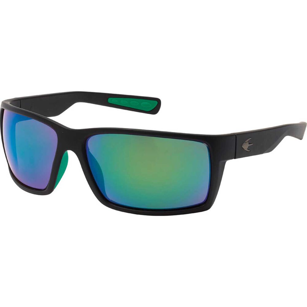 Stingray Cobia Polarised Sunglasses Black with Green Lens