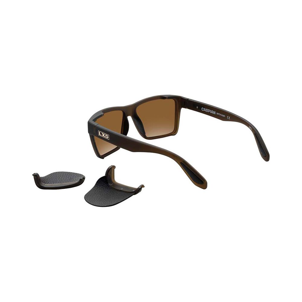 LXD Men's Caspian Polar Sunglasses Matt Brown with Brown Lens