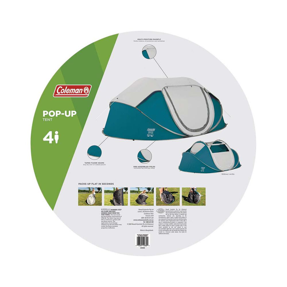 Coleman Pop Up 4 Person Tent