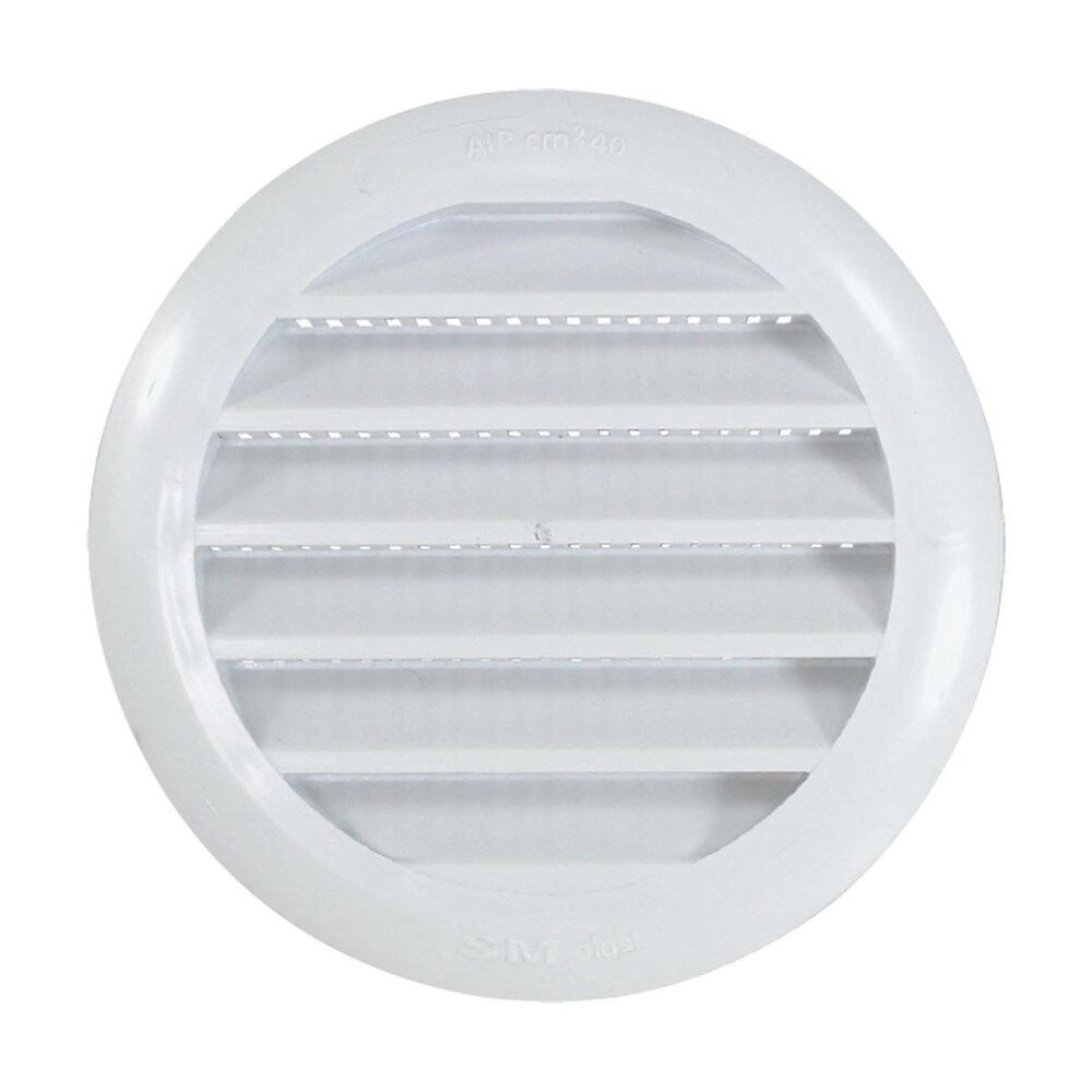 BLA Round Louvre Vent 120mm White