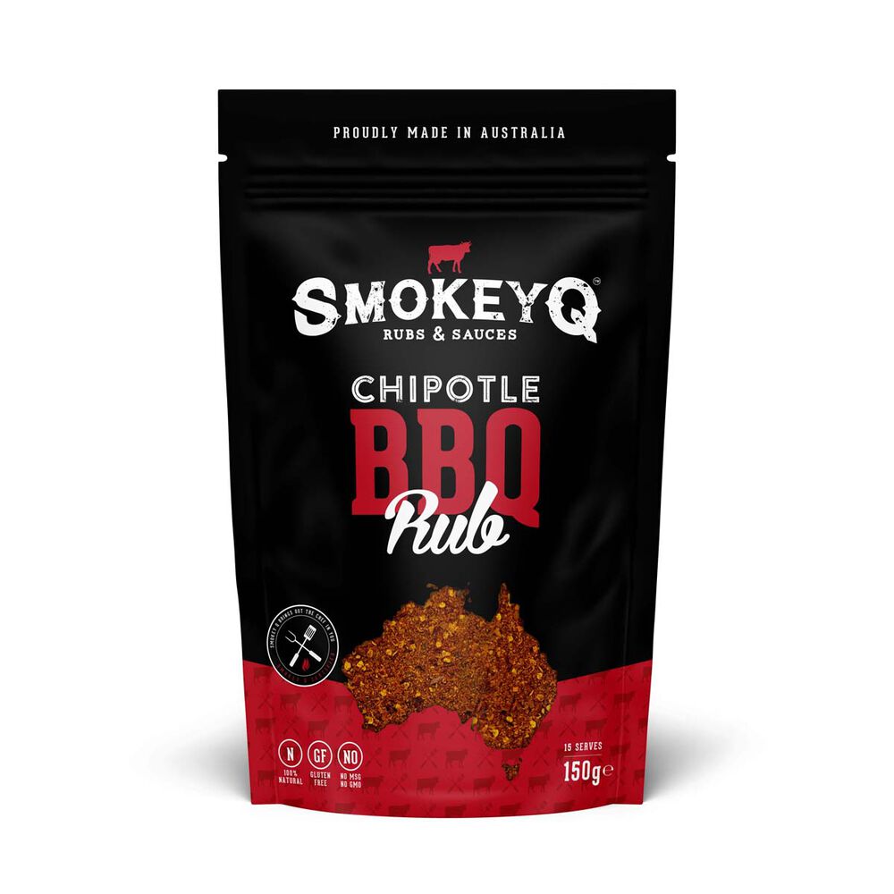 Smokey Q Chipotle Spicy Rub Pouch 150G