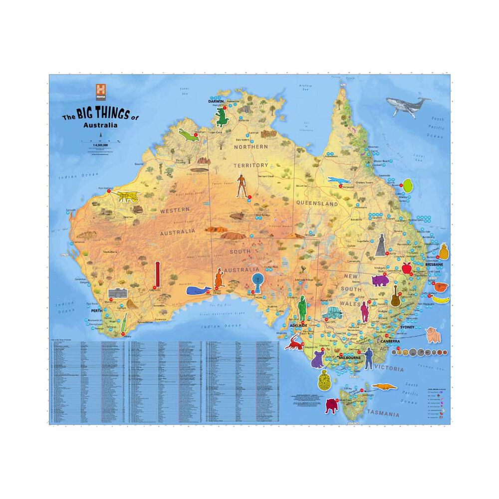 Hema Map Big things of Australia Map