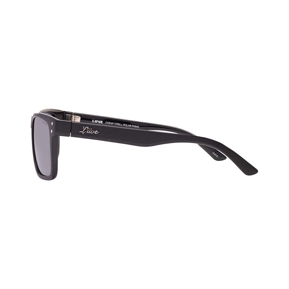 Liive Men's Cheap Thrill Polarised Sunglasses Black with Black Lens