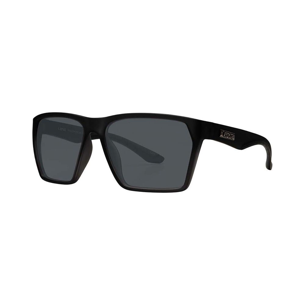 Liive Men's Rincon Polarised Sunglasses Black with Black Lens