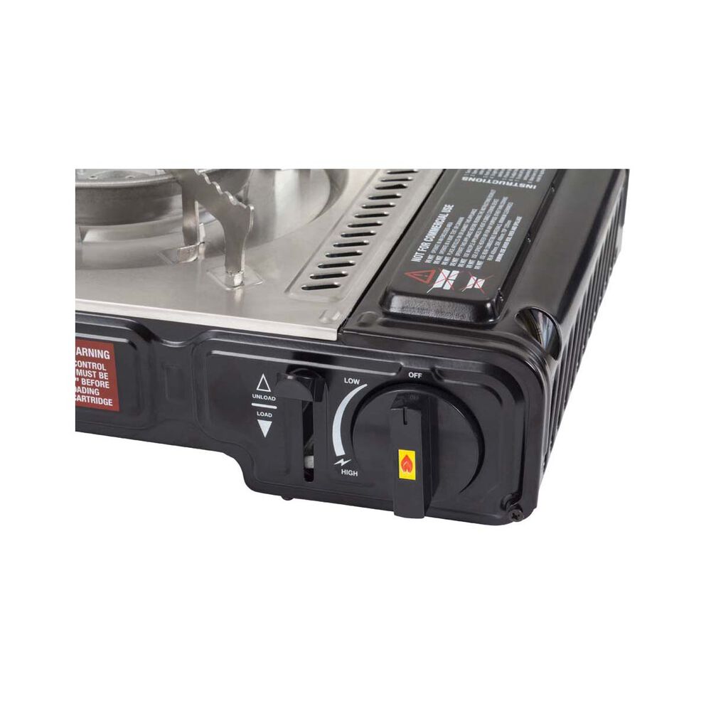 Gasmate Travelmate II SS Double Butane Stove With Hotplate