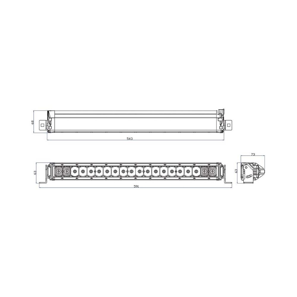 XTM Slimline LED Light Bar 21in