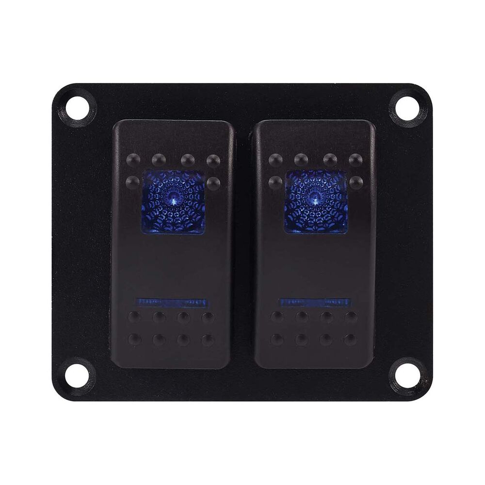 Bowline Switch Panel 2 Rocker LED Black