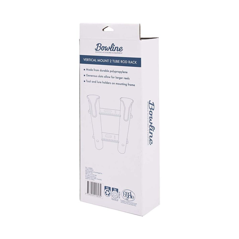 Bowline White 2 Rod Holder tube rack