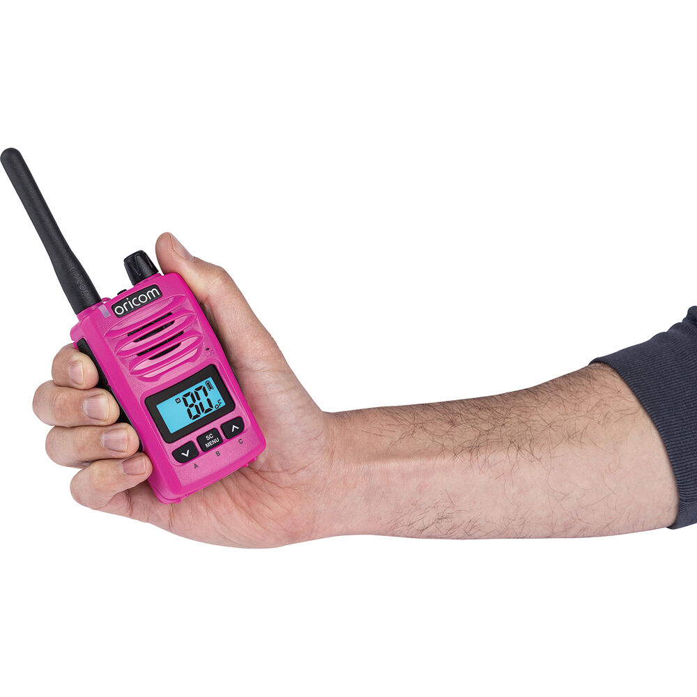 Oricom UHF CB Radio 5W With Speaker Mic Pink DTX600PNK