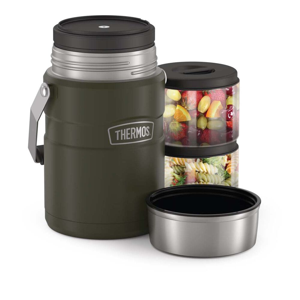 Thermos King Vacuum Insulated Food Jar 1.39L Matte Army
