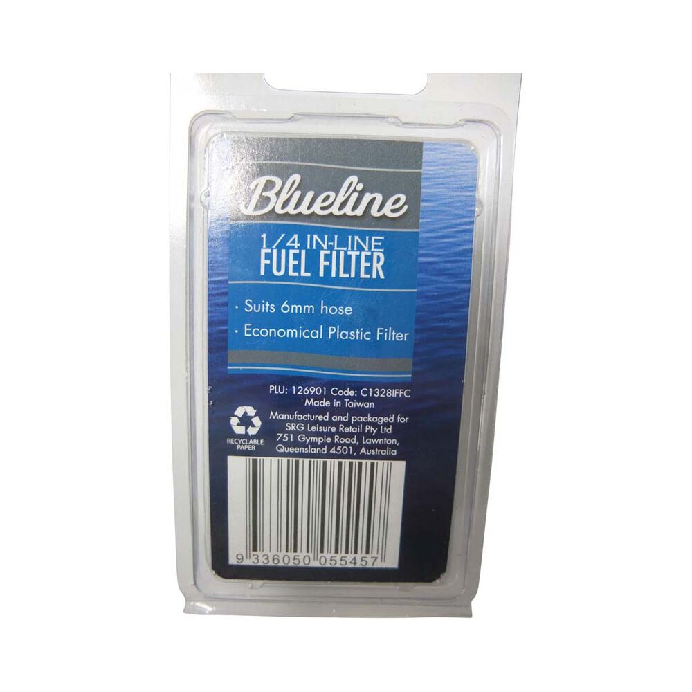 Blueline Inline Fuel Filter 1/4in