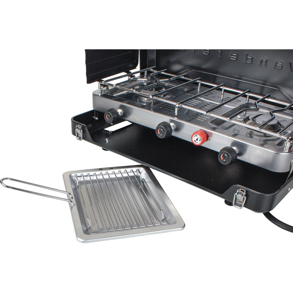 Wanderer LPG Portable 2 Burner Stove with Grill