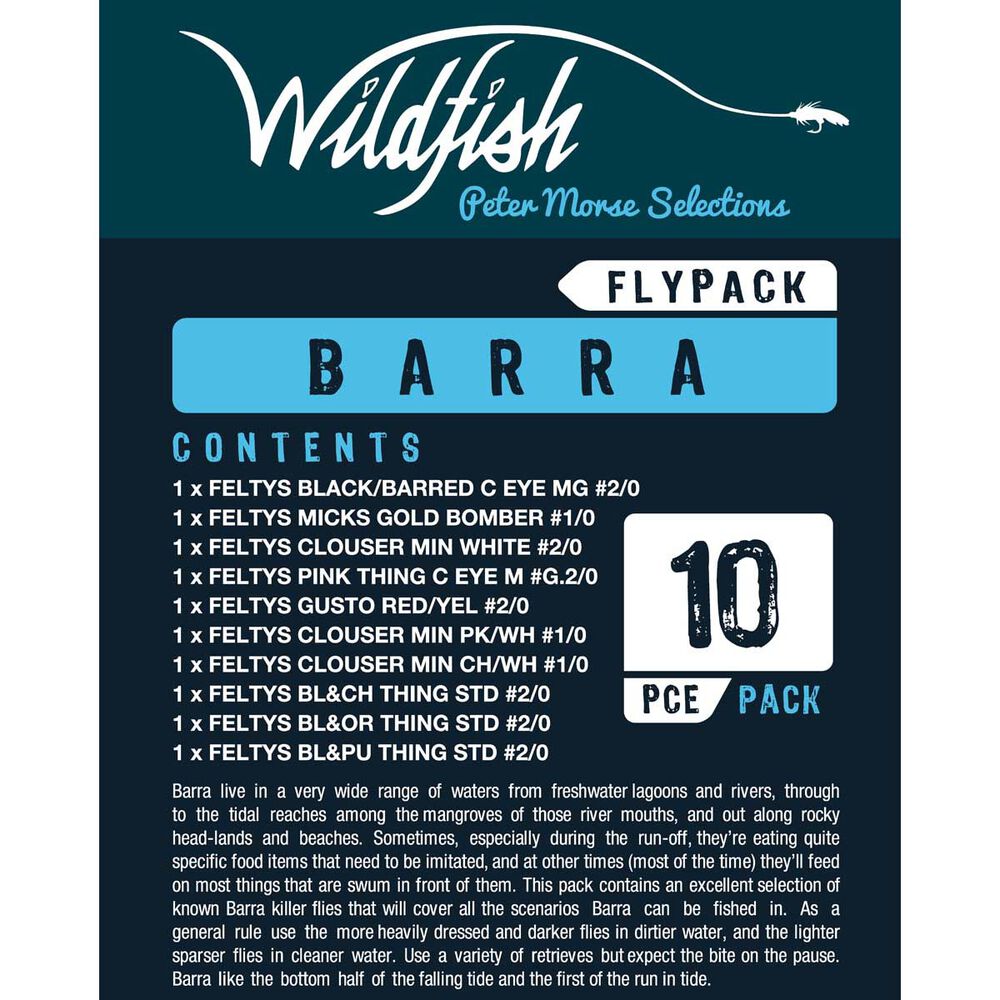 Wildfish Barra Saltwater Fly Pack