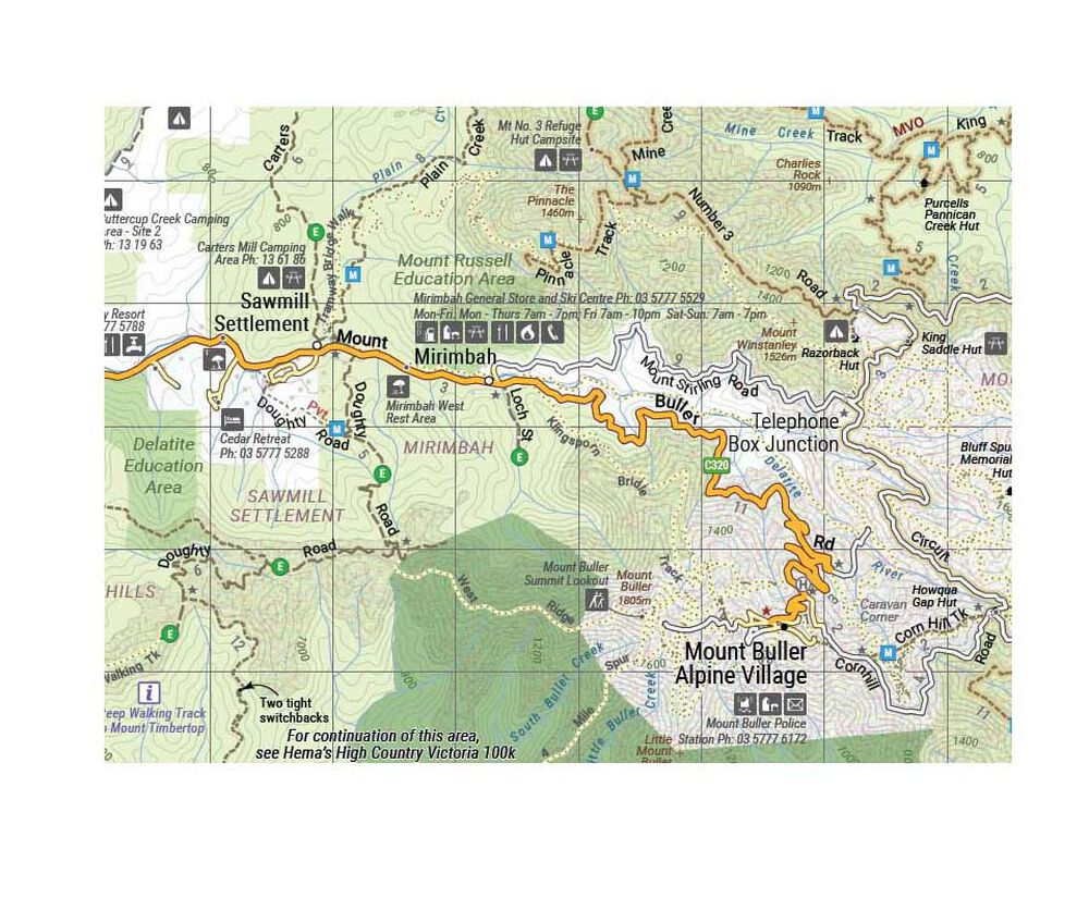 Hema High Country Vic - North West Map