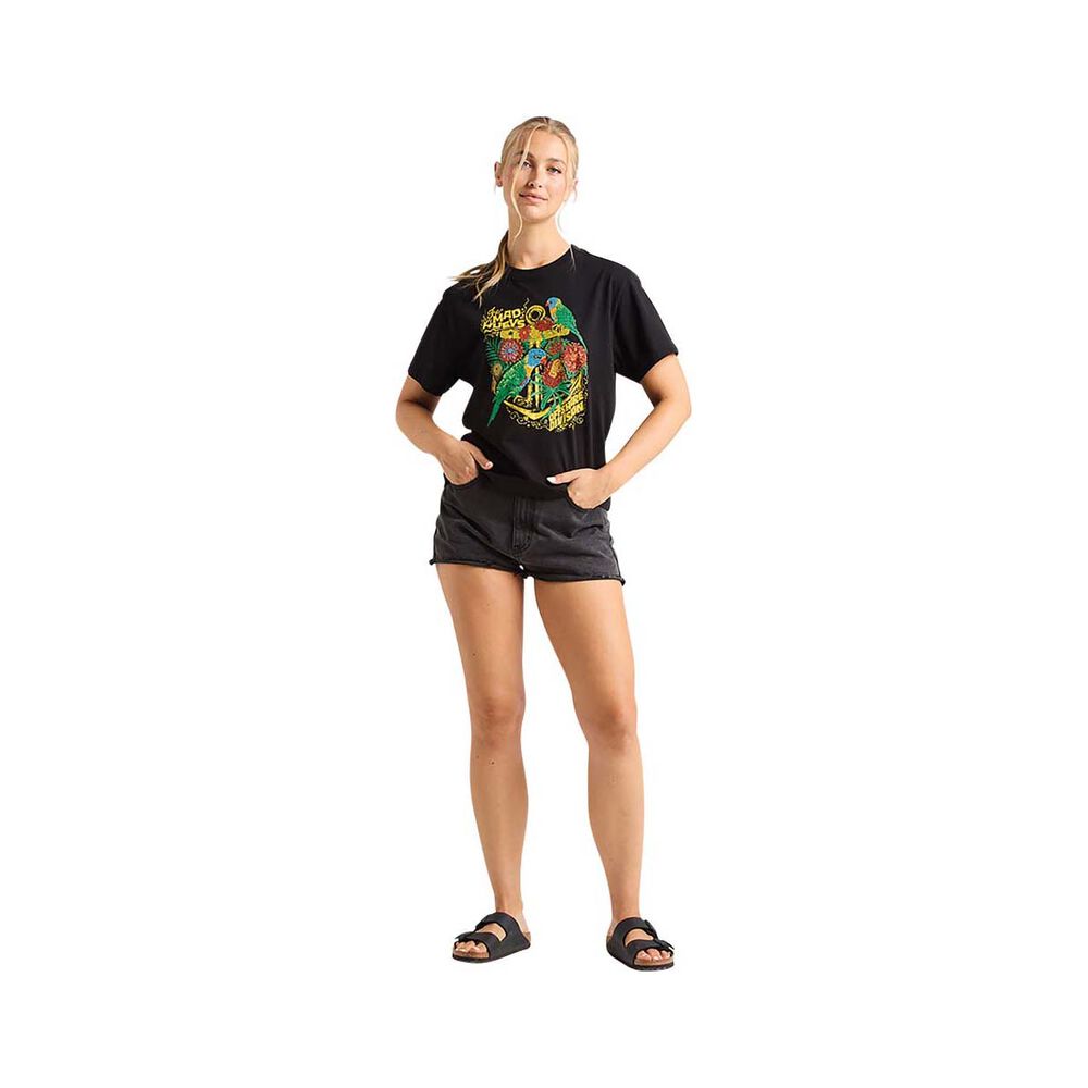 The Mad Hueys Women's Rainbow Anchor Short Sleeve Tee