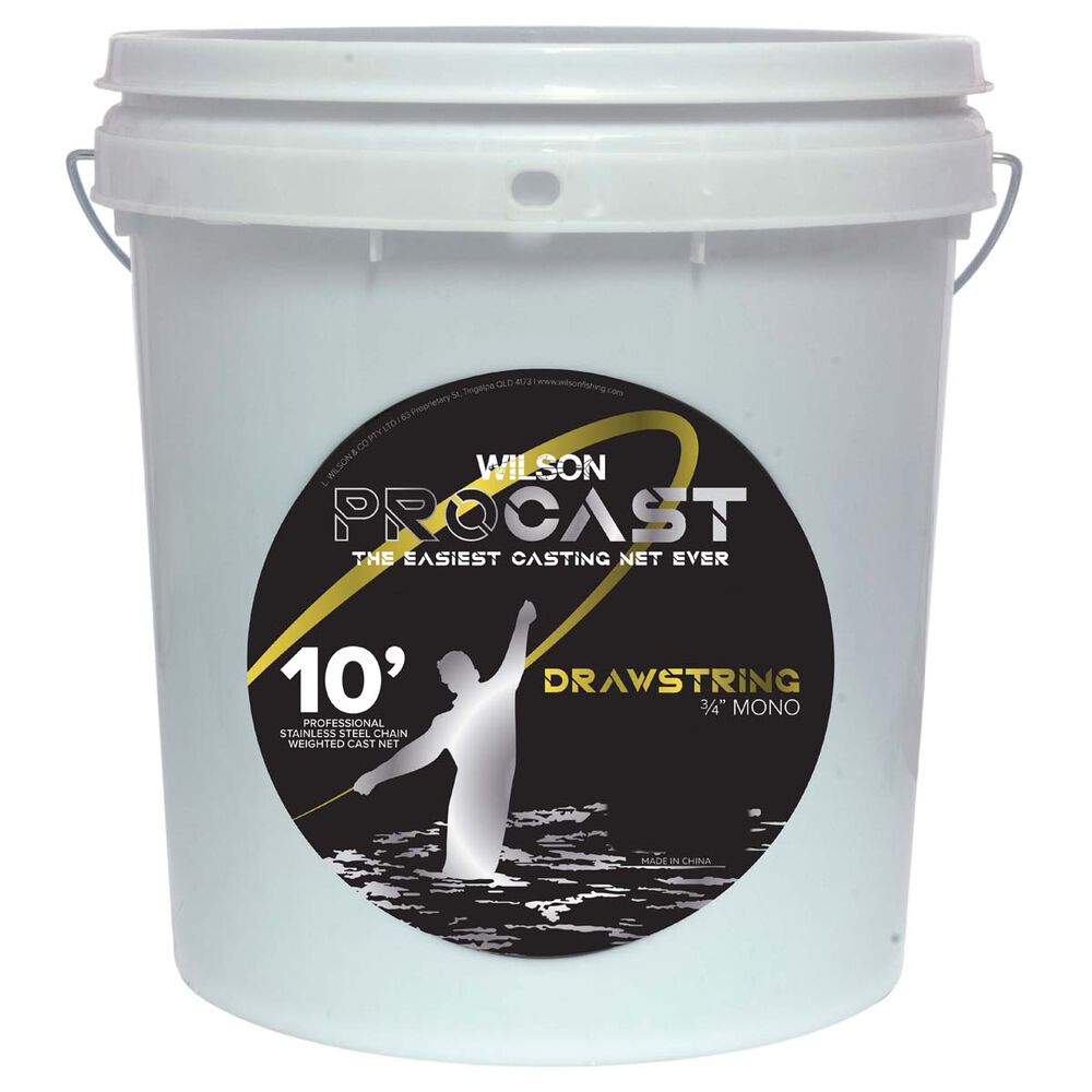 Wilson Pro Cast Drawstring Cast Net 10ft 3/4in
