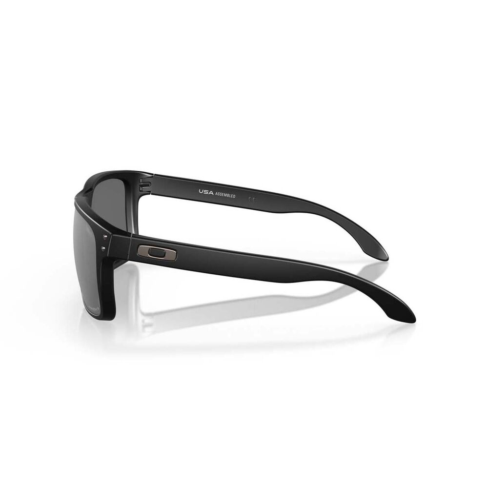Oakley Holbrook Men's XL Polarised Sunglasses Matte Black with Prizm Lens