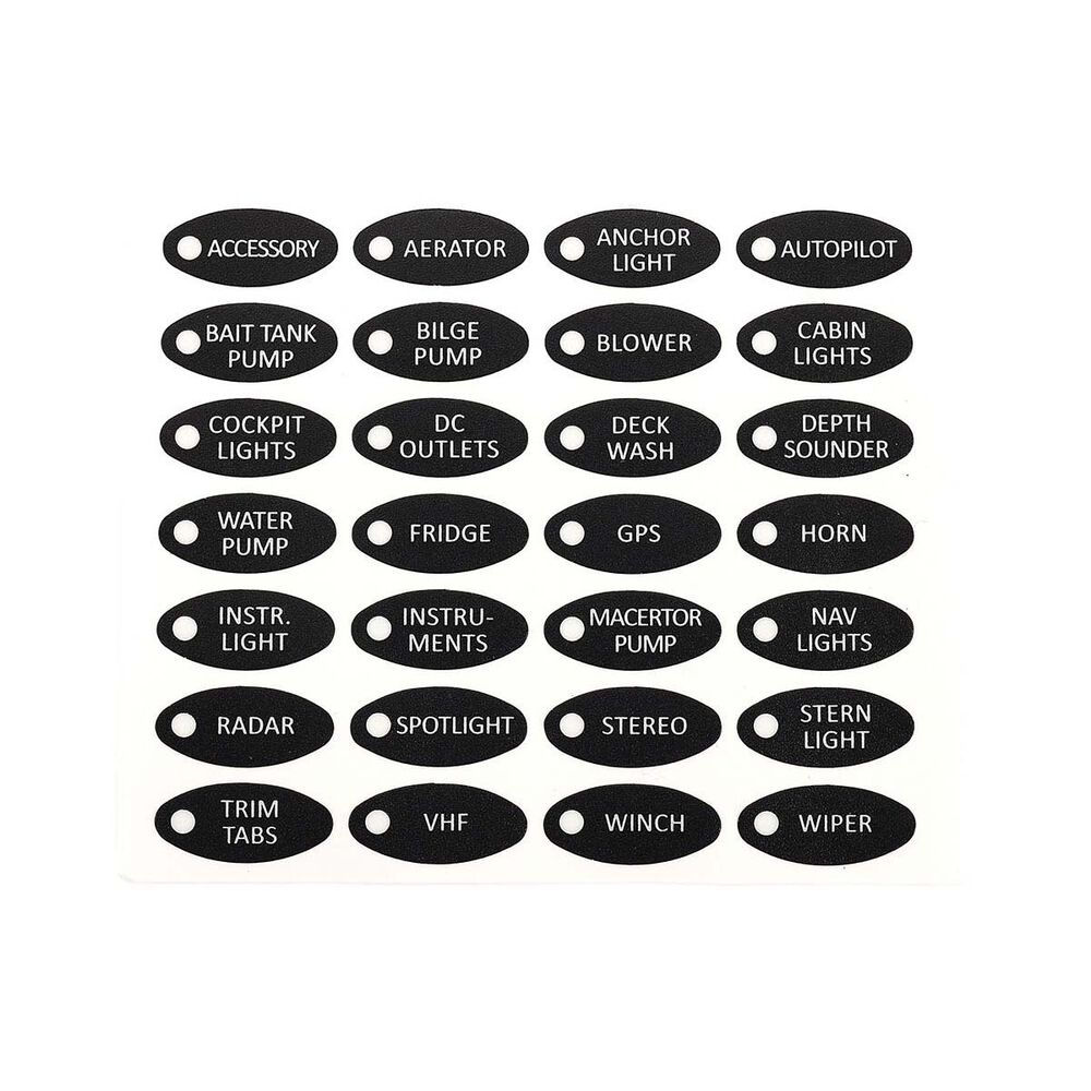 Bowline Switch Panel 6 Gang Black