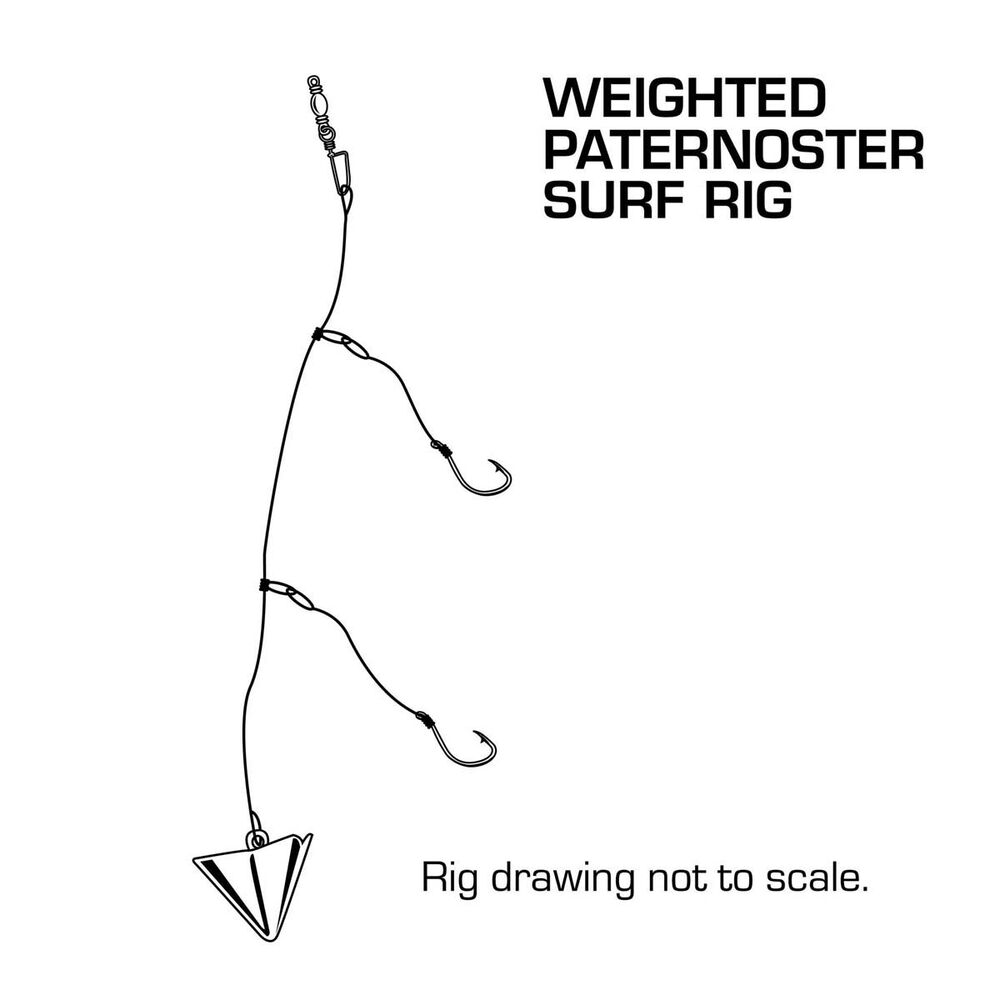 Pryml Weighted Surf Paternoster Rig 3/0