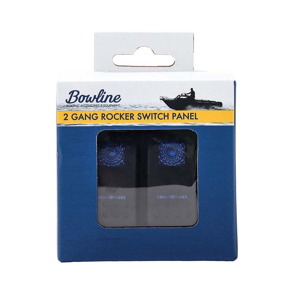 Bowline Switch Panel 2 Rocker LED Black