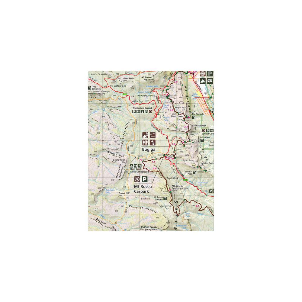 Meridian Maps Wonderland/Central Day Walks Grampians National Park