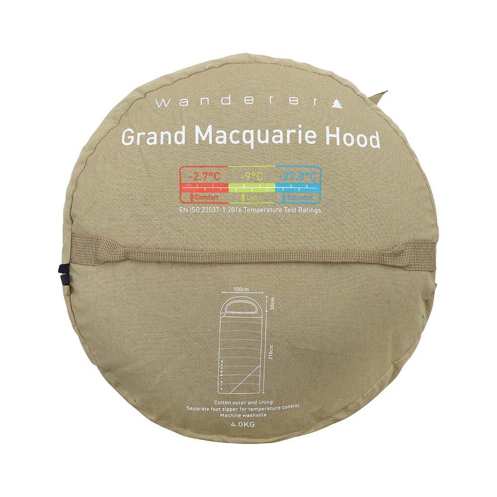 Wanderer Grand Macquarie -2.7C Cotton Hooded Sleeping Bag