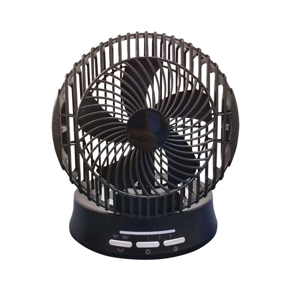 Altius Rechargeable Folding Fan with Light 15cm
