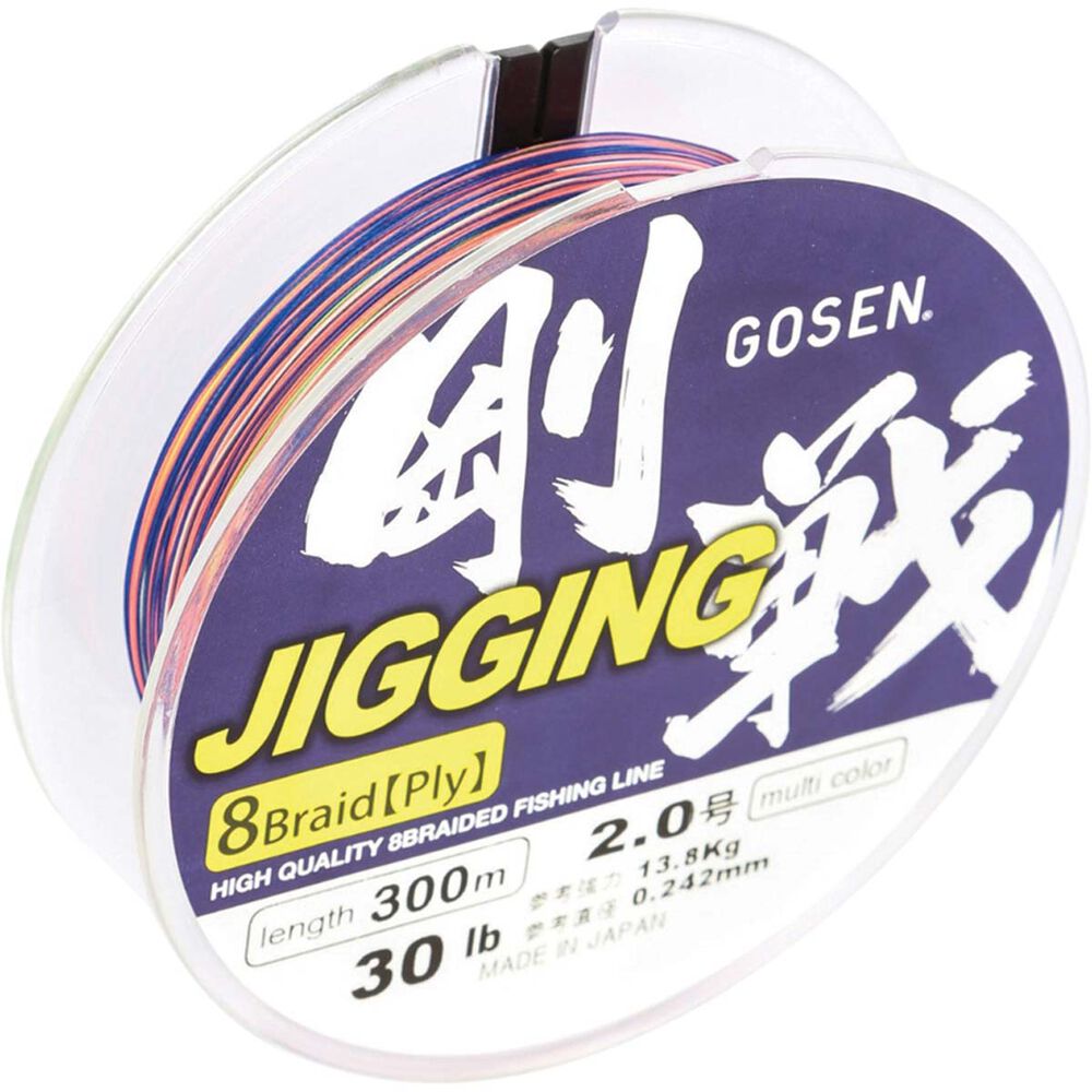 Gosen 8 Ply Jigging Braid Line Multi 300m