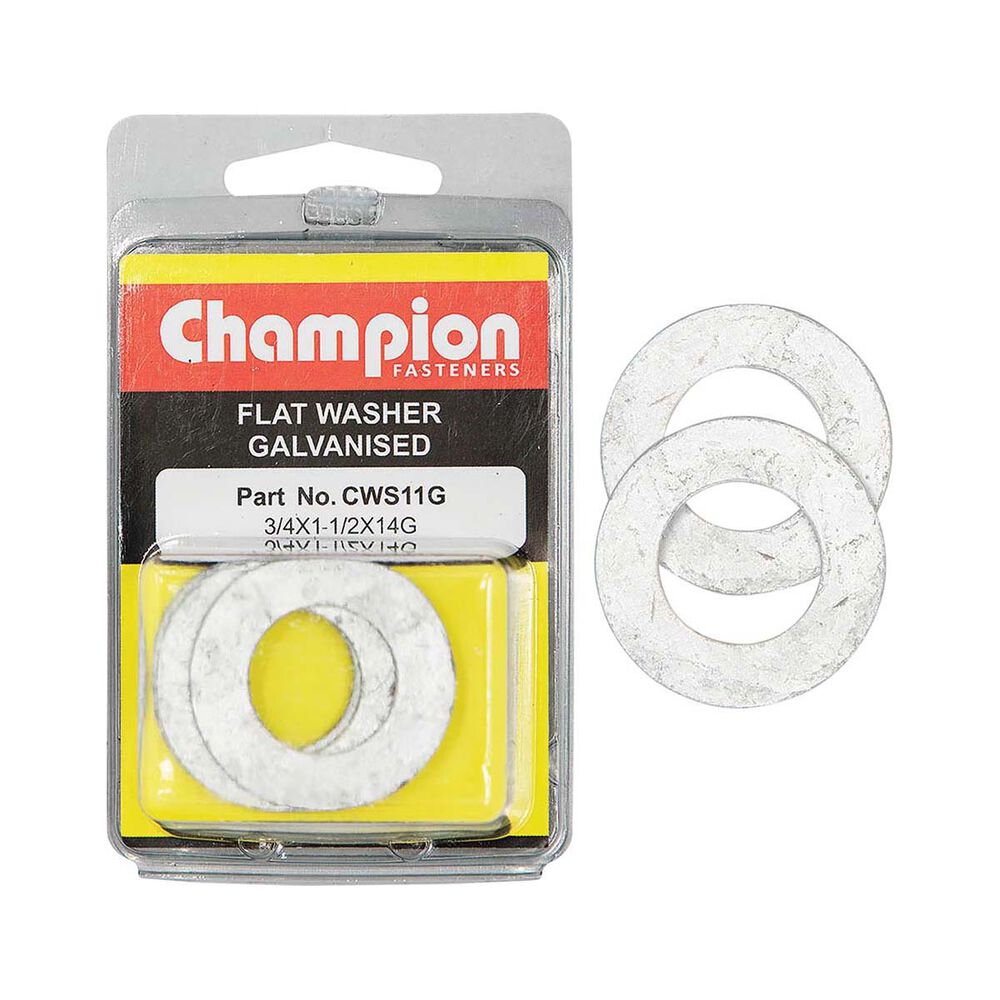 Champion Galvanised Flat Washer Pack