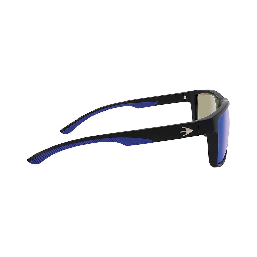 Stingray Yellowfin Polarised Sunglasses Black with Blue Lens