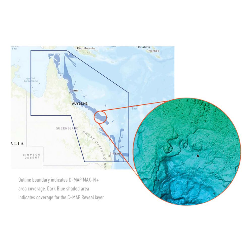 C-Map® Reveal: Tweed Heads to Weipa Chart