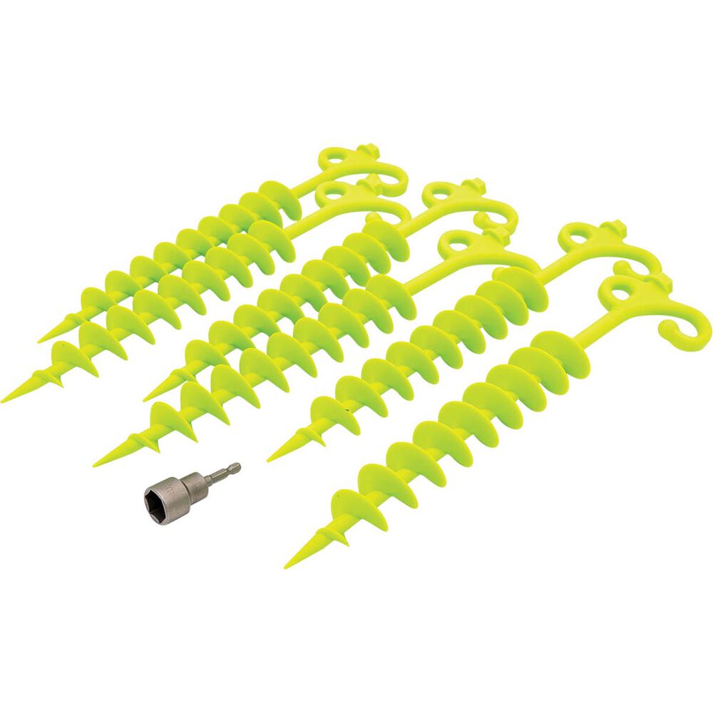 Aussie Traveller Screw-in Sand Pegs 6 Pack
