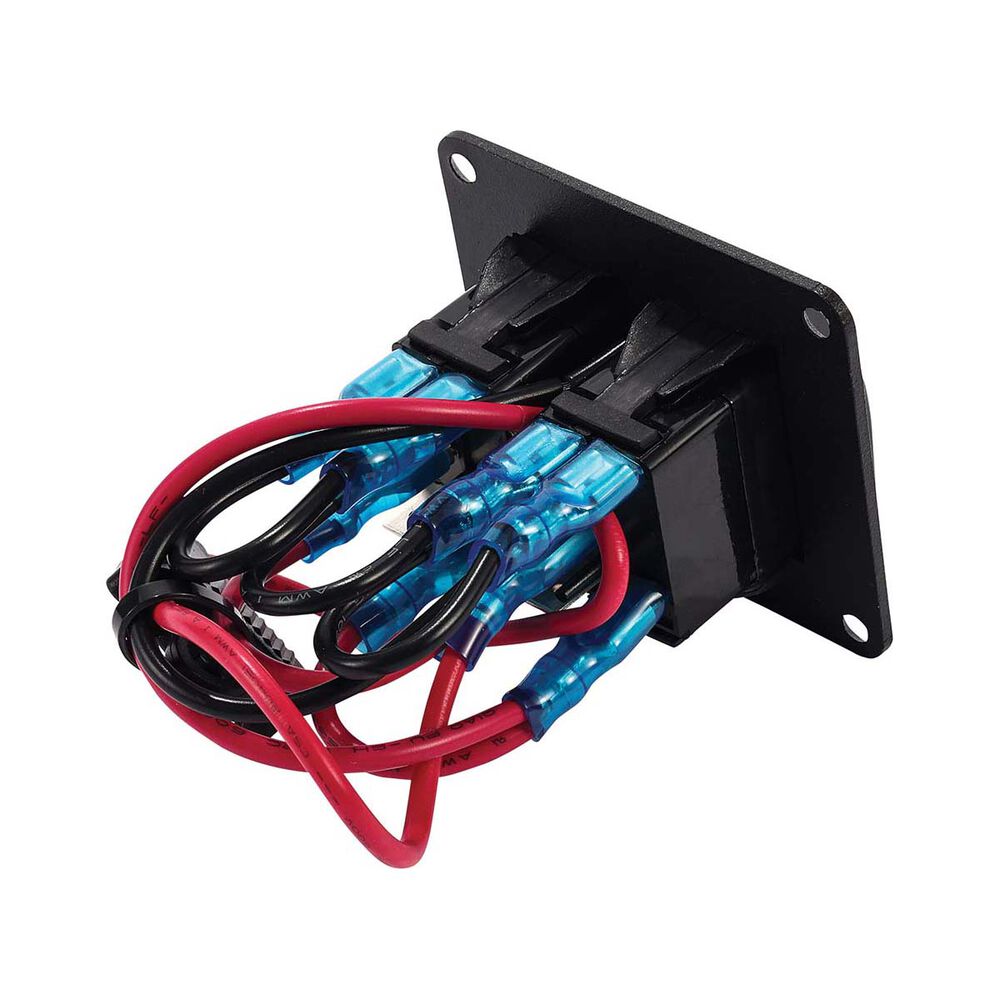Bowline Switch Panel 2 Rocker LED Black