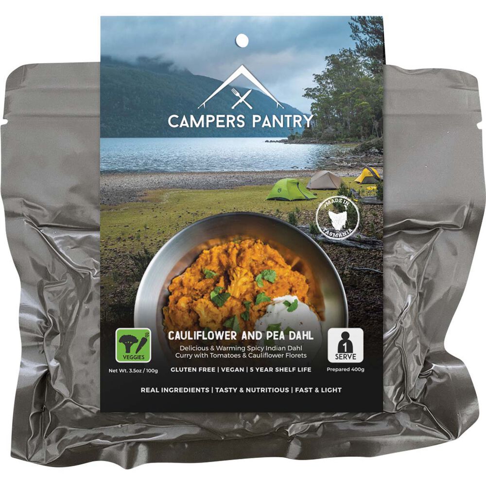 Campers Pantry Freeze Dried Cauliflower Pea Dahl Single Serve