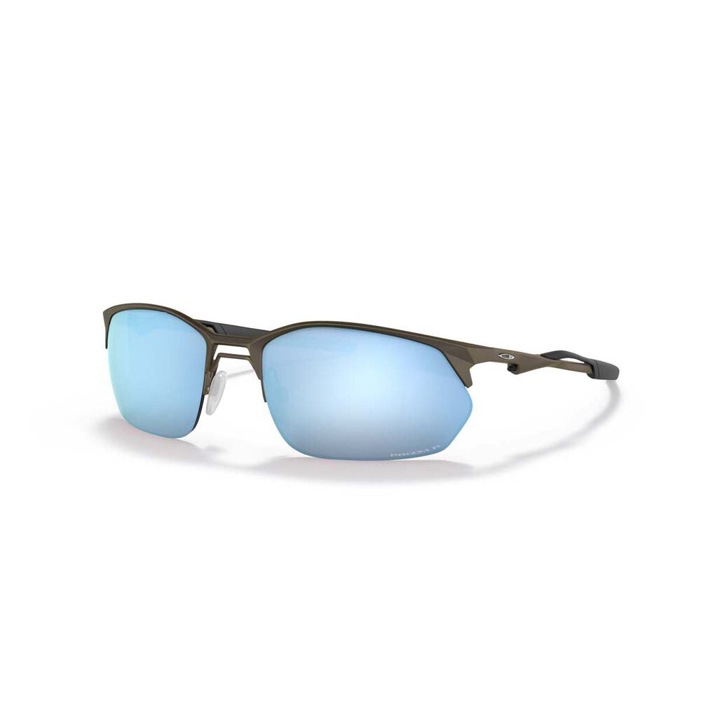 Oakley Wire Tap 2.0 Polarised Sunglasses Satin Lead with Prizm Lens