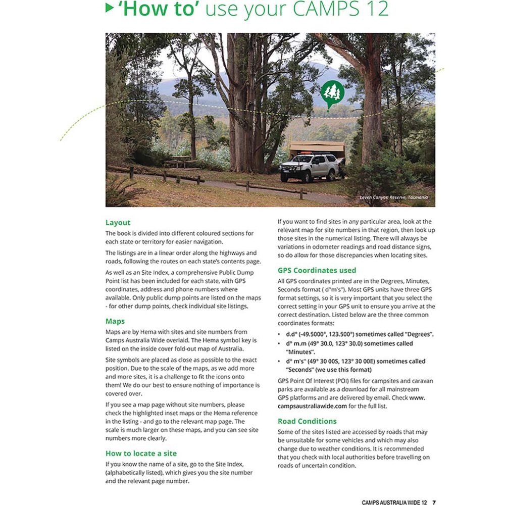 Camps 12 Australia Wide Free & Budget Campsite Book: A4 Standard Edition