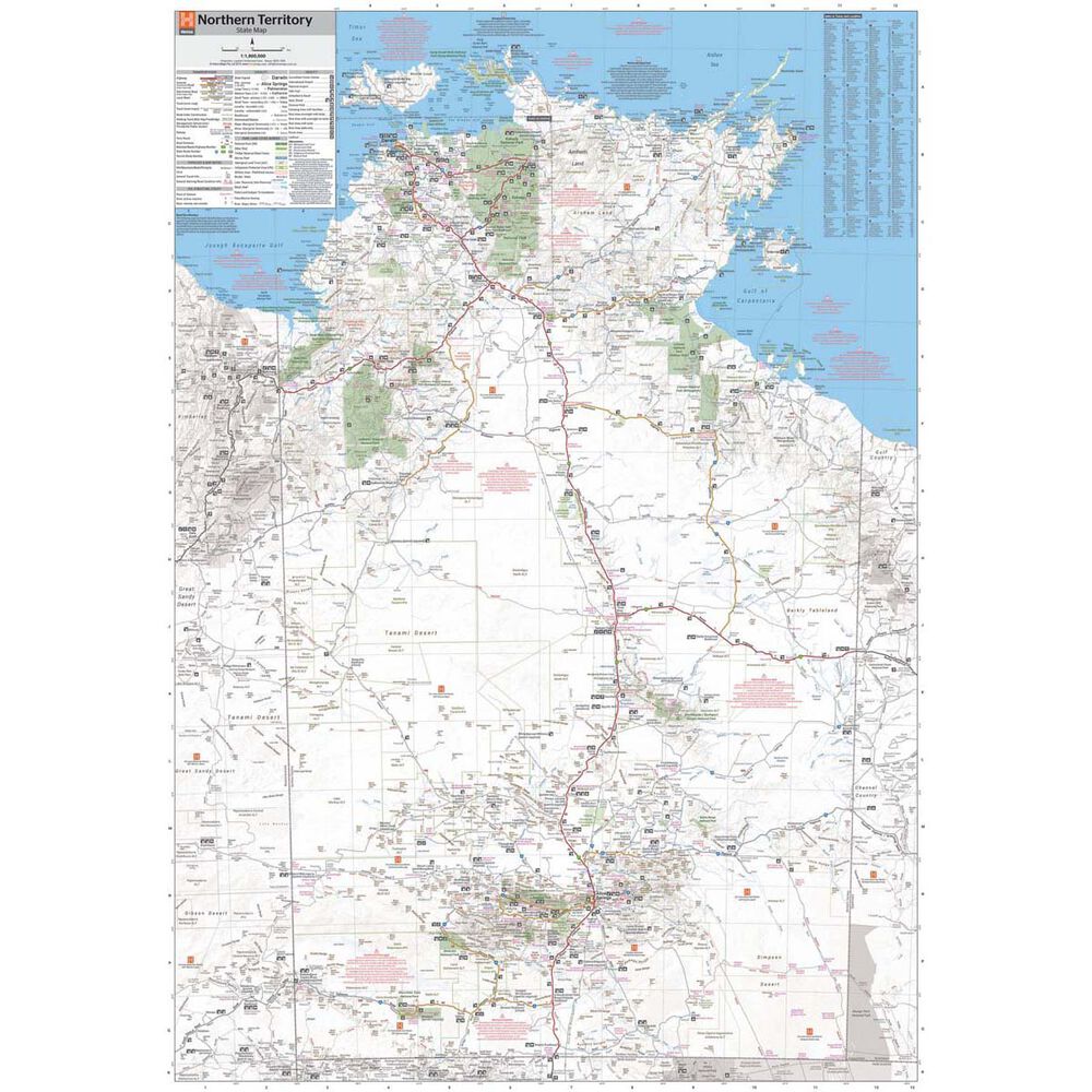 Hema Northern Territory State Map (12th Edition)