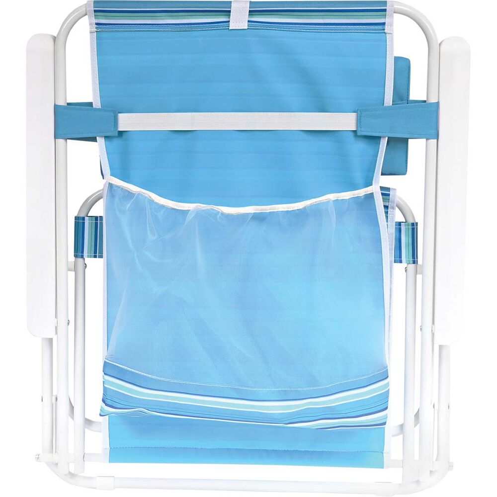 Wanderer Seafoam Stripe Beach Chair 120kg