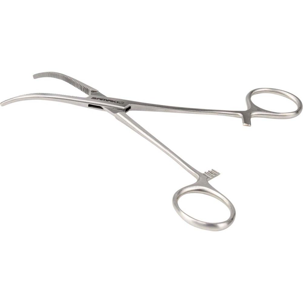 Samaki Stainless Steel Bent Nose Forceps Small