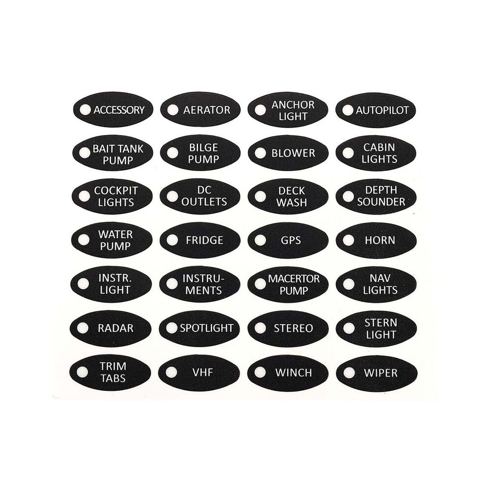 Bowline Switch Panel Label Set