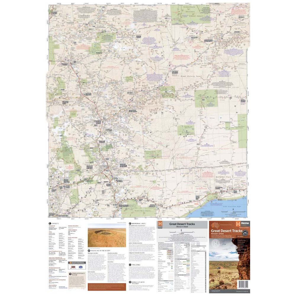 Hema Map Great Desert Tracks Western Sheet