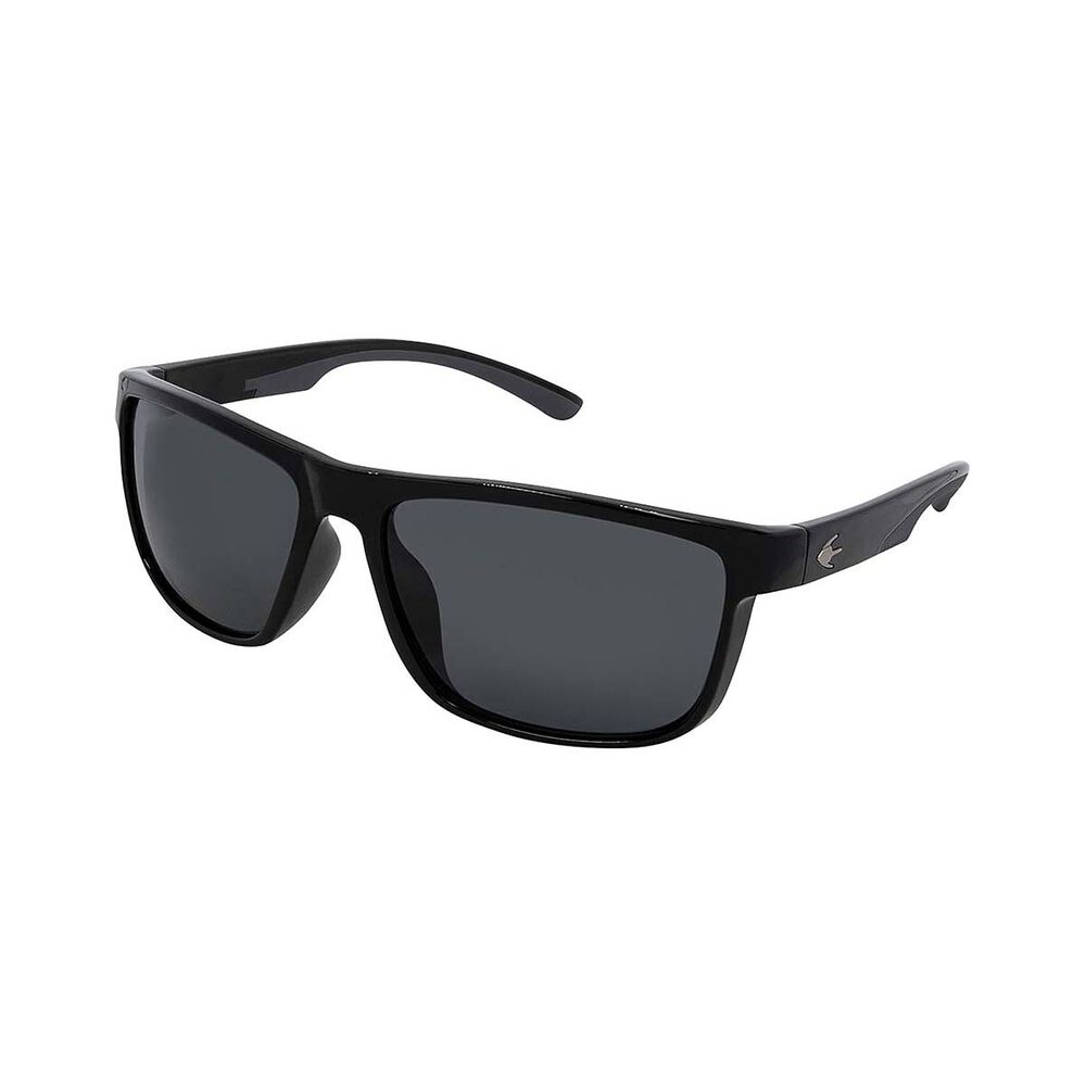 Stingray Yellowfin Polarised Sunglasses Black with Smoke Lens