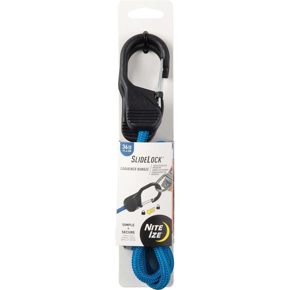 Nite Ize Carabiner SlideLock Bungee 36" Blue