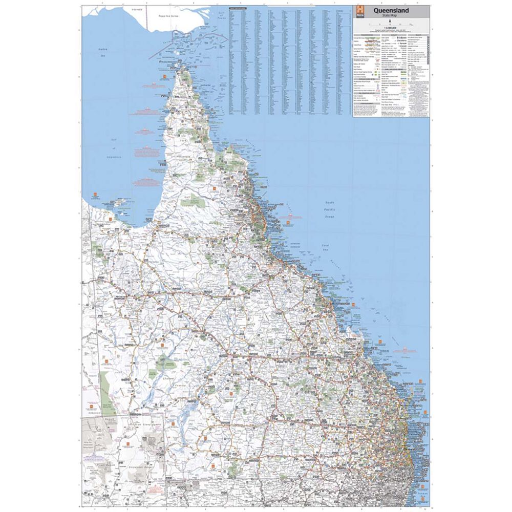 HEMA Queensland State Map – 13th Edition