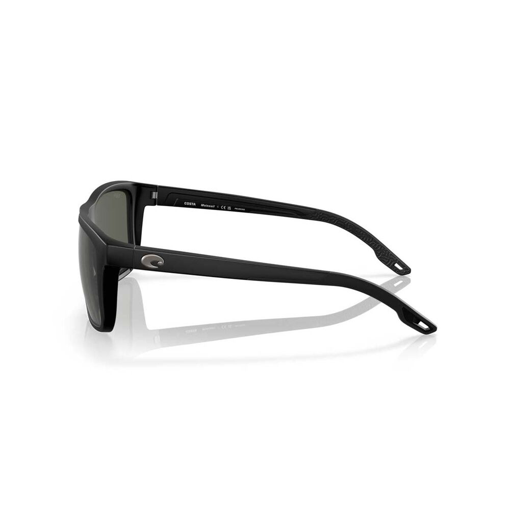Costa Mainsail Men's Polarised Sunglasses Matte Black with Grey Lens