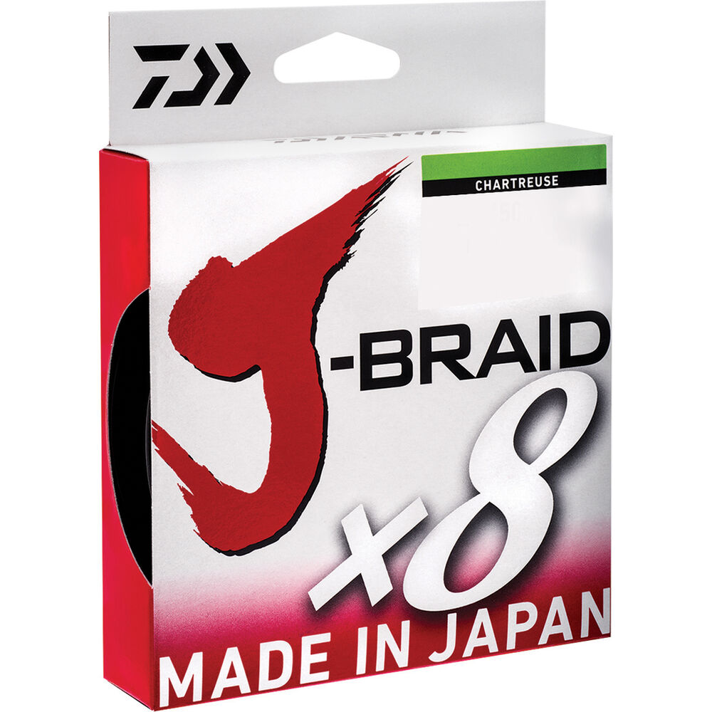 Daiwa J-Braid X8 Chartreuse Braid Line 150m