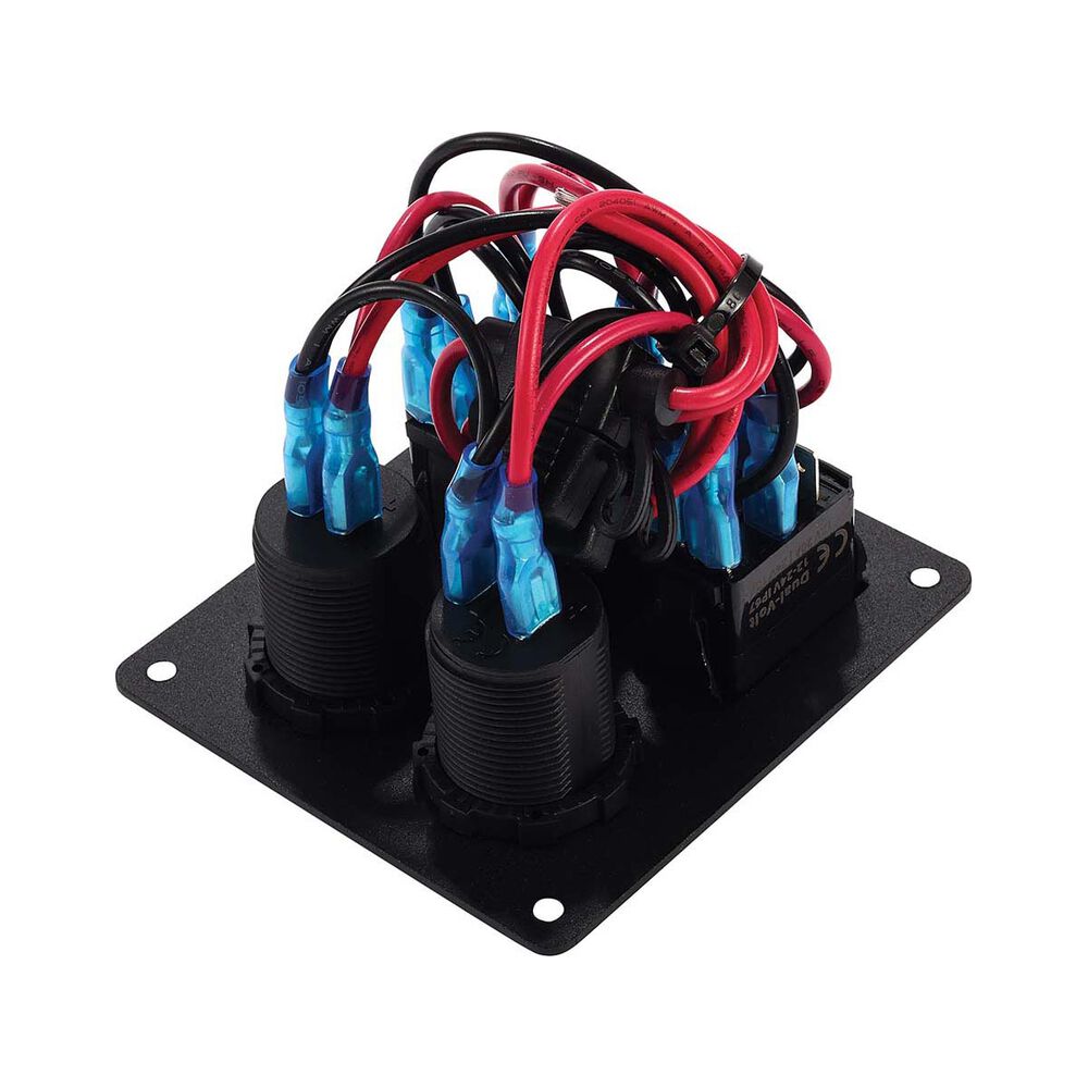 Bowline Switch Panel 3 Rocker 2 USB Plus Cigarette Socket