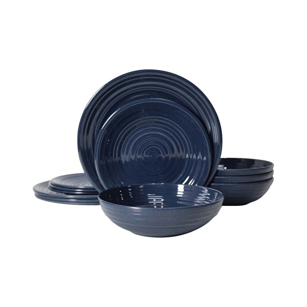 Wanderer Bamboo Melamine 12 Piece Dinner Set