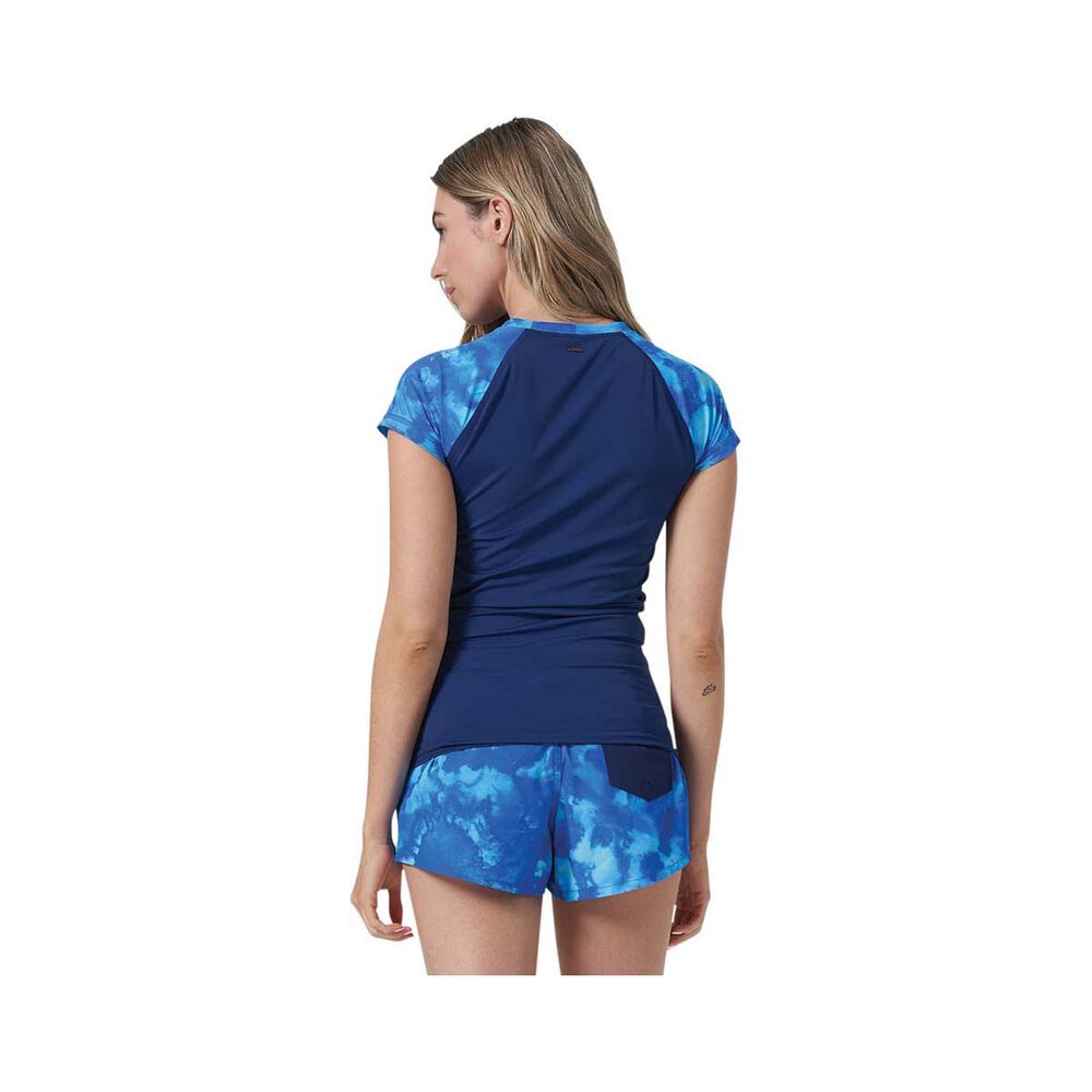 Tahwalhi Women's Tie Dye Short Sleeve Rashie